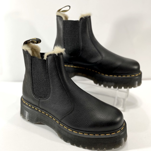 NEW DR MARTENS 2976 QUAD PLATFORM CHELSEA BOOTS - Picture 8 of 10